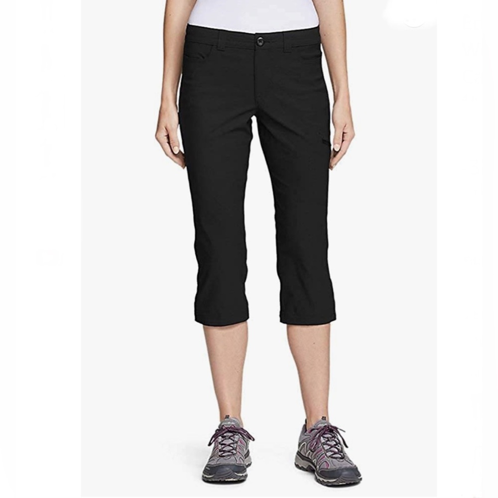 VGUC- Eddie Bauer ‘Rainier’ High Rise Stretch Capri Hiking Pants